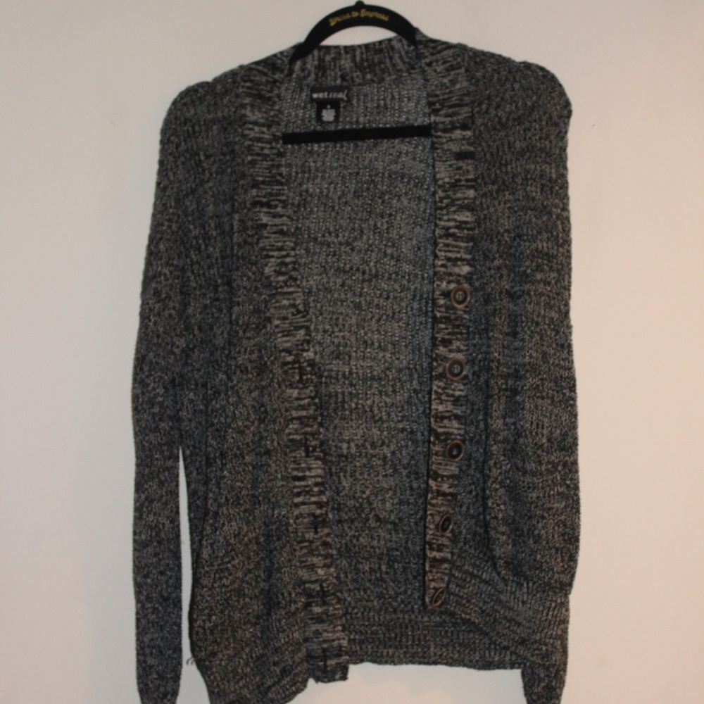 Wet Seal Grey Cardigan